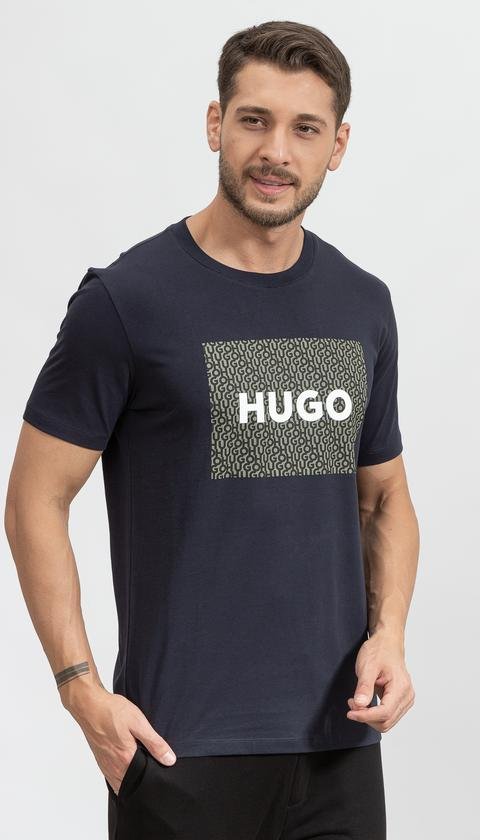  Hugo Dulive Erkek Bisiklet Yaka T-Shirt
