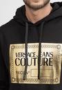  Versace Jeans Couture R Piece Nr Text Foil Erkek Kapüşonlu Sweatshirt