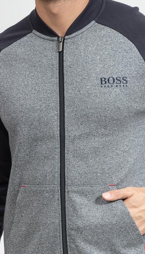  Boss Contemp Erkek Fermuarlı Sweatshirt
