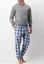  Perofil Warm Cotton & Flanell Round Neck Pajamas Erkek Pijama Takimi