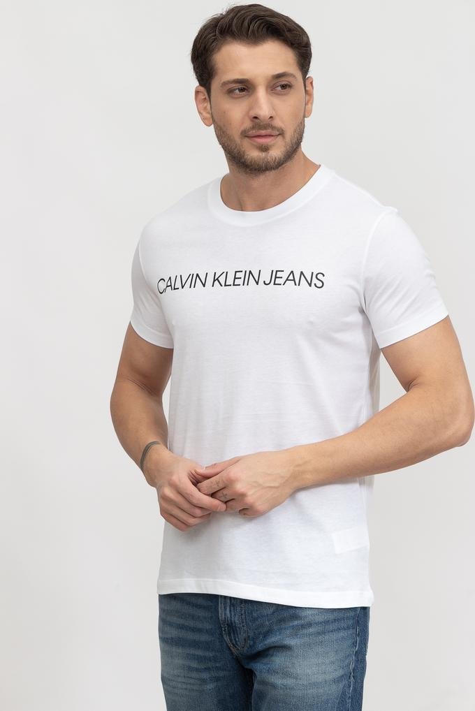  Calvin Klein 2 Pack Tee Institutional Logo Erkek 2li Bisiklet Yaka T-Shirt