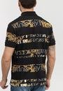  Versace Jeans Couture R Print Stripes Logo B Erkek Polo Yaka T-Shirt
