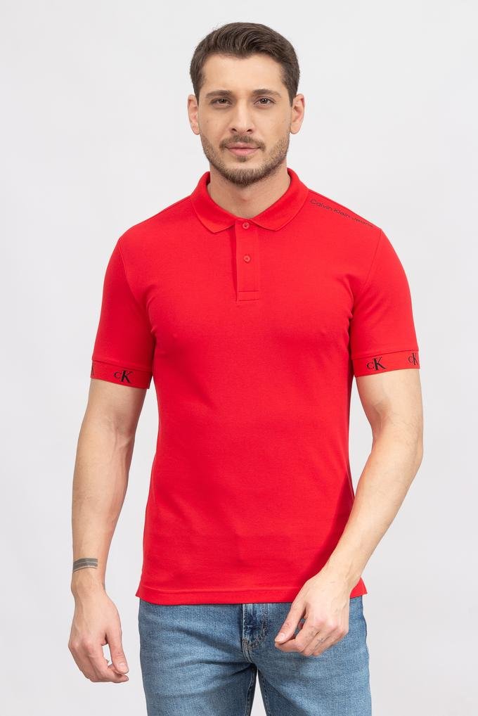  Calvin Klein Logo Jacquard Erkek Polo Yaka T-Shirt