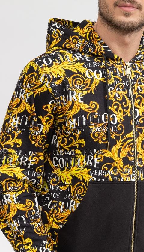  Versace Jeans Couture Erkek Fermuarlı Sweatshirt