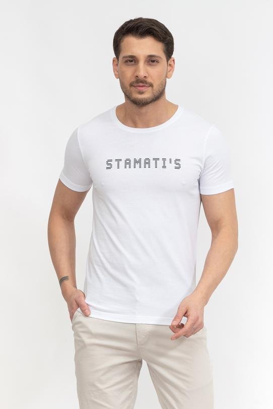  Stamati's Erkek Bisiklet Yaka T-Shirt