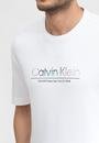  Calvin Klein Glitch Logo Modern Comfort Erkek Bisiklet Yaka T-Shirt