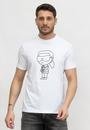  Karl Lagerfeld Erkek Bisiklet Yaka T-Shirt