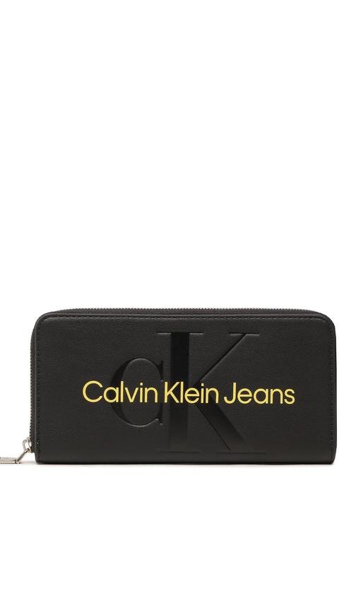  Calvin Klein Sculpted Mono Zip Around Mono Kadın Cüzdan