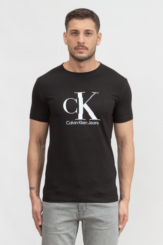  Calvin Klein Disrupted Monologo Erkek Bisiklet Yaka T-Shirt