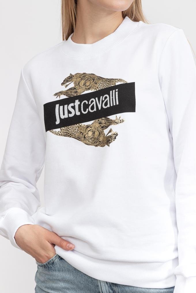  Just Cavalli Kadın Bisiklet Yaka Sweatshirt