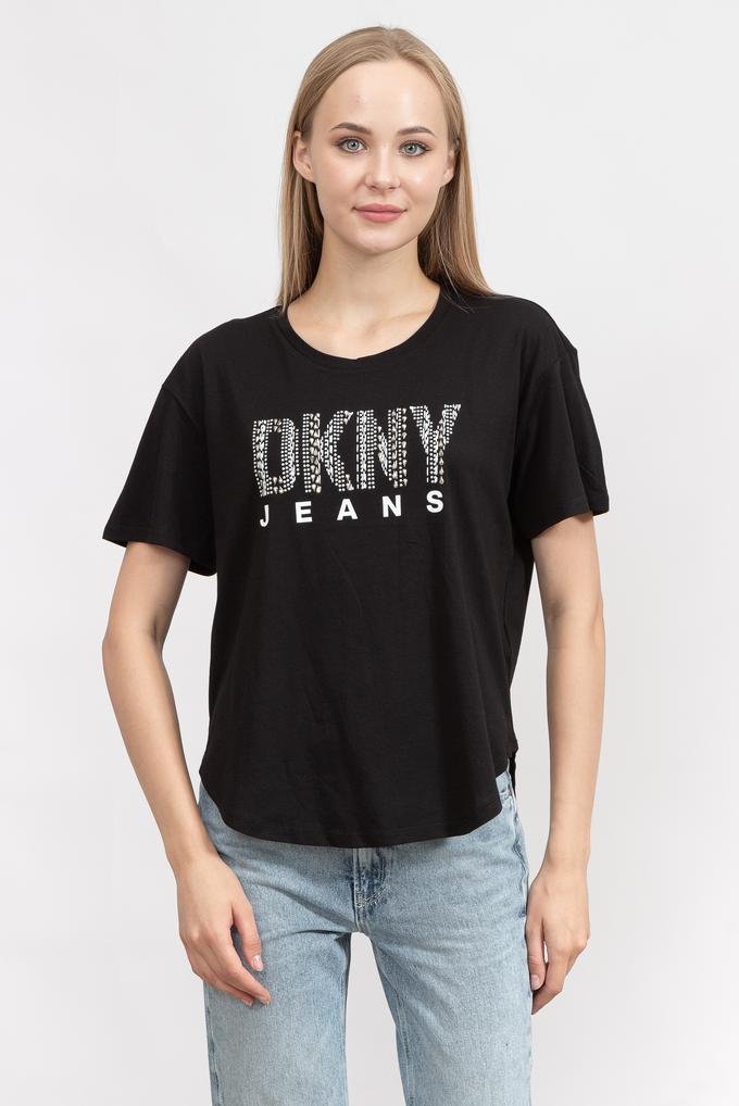  DKNY Round Kadın Bisiklet Yaka T-Shirt