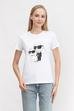 Karl Lagerfeld Ikonik Kadın Bisiklet Yaka T-Shirt