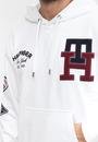  Tommy Hilfiger Multi Badge icon Hoody Erkek Kapüşonlu Sweatshirt