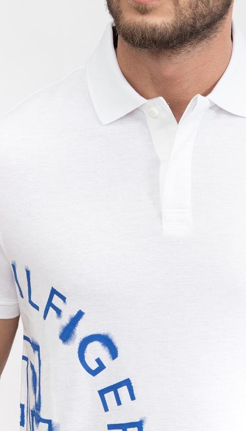  Tommy Hilfiger Monogram ink Roundel Reg Erkek Polo Yaka T-Shirt