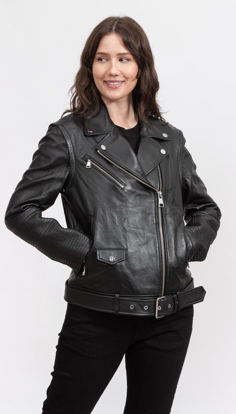  Karl Lagerfeld Leather Kadın Mont