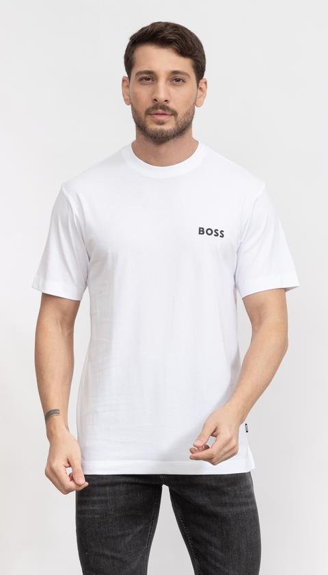  Boss Tessin Erkek Bisiklet Yaka T-Shirt