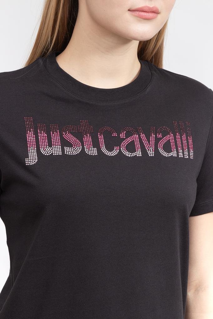  Just Cavalli Kadın Bisiklet Yaka T-Shirt