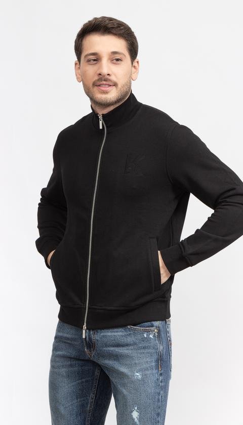  Karl Lagerfeld Erkek Fermuarlı Sweatshirt