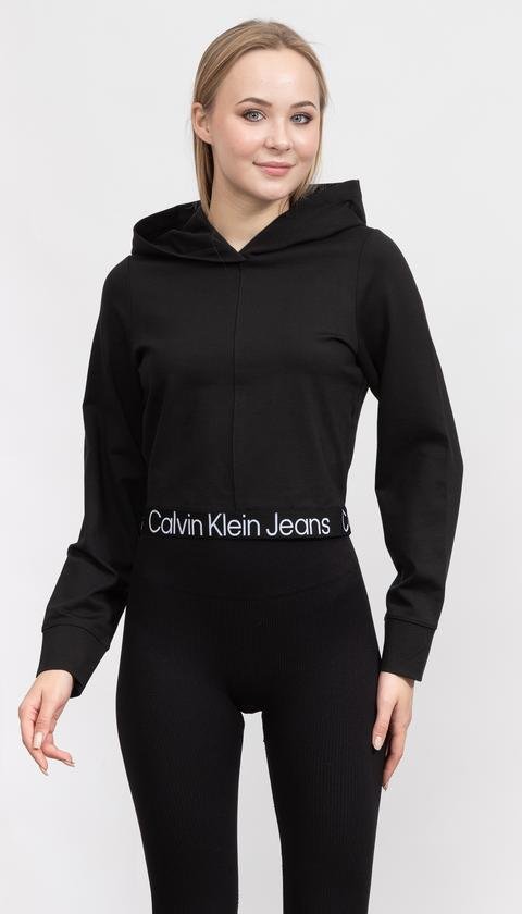 Calvin Klein Tape Milano Hoodie Kadın Kapüşonlu Sweatshirt - 8720107949898