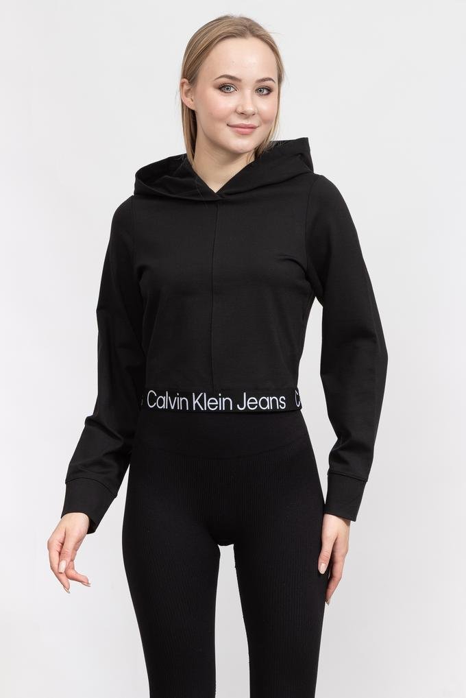  Calvin Klein Tape Milano Hoodie Kadın Kapüşonlu Sweatshirt