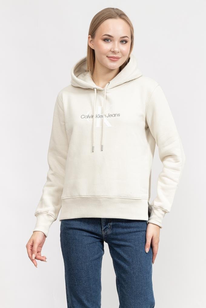  Calvin Klein Archival Monologo Hoodie Kadın Kapüşonlu Sweatshirt