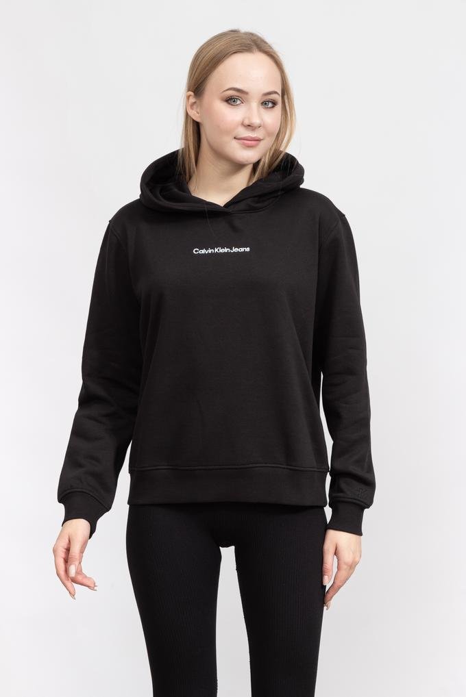  Calvin Klein Institutional Regular Hoodie Kadın Kapüşonlu Sweatshirt
