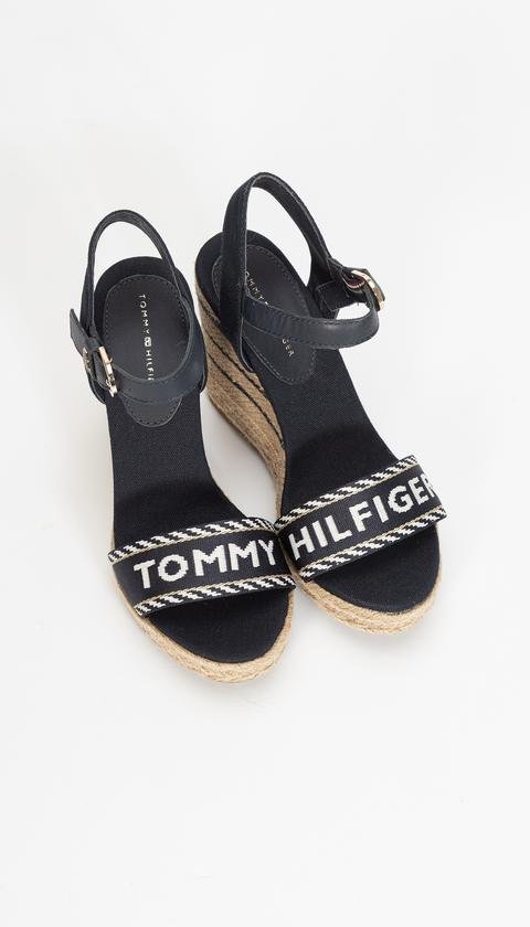  Tommy Hilfiger Seasonal Webbing Wedge Kadın Sandalet