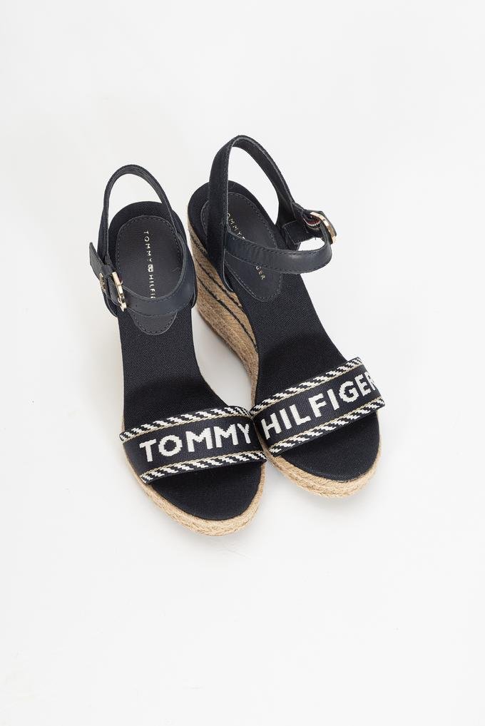  Tommy Hilfiger Seasonal Webbing Wedge Kadın Sandalet