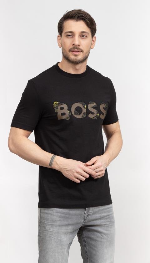  Boss Tiburt Erkek Bisiklet Yaka T-Shirt