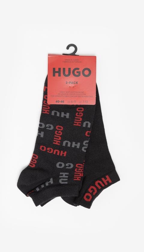  Hugo Logo Allover Erkek 2li Çorap