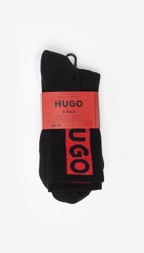  Hugo Logo Design Erkek 3lü Çorap
