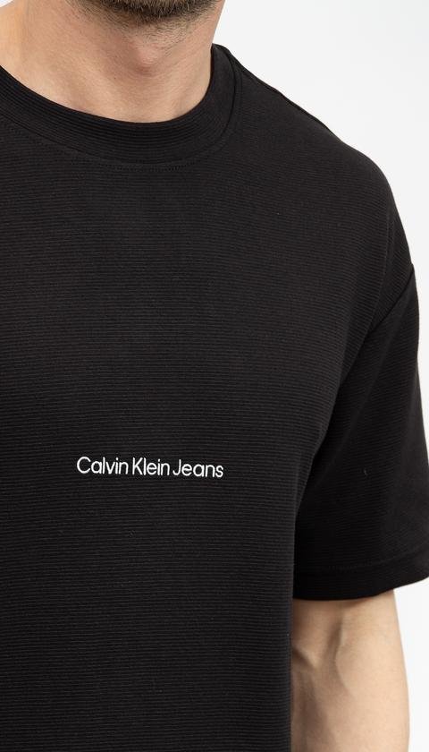  Calvin Klein Institutional Modern Ottoman Erkek Bisiklet Yaka T-Shirt