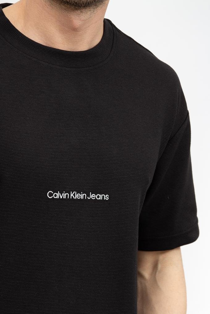  Calvin Klein Institutional Modern Ottoman Erkek Bisiklet Yaka T-Shirt