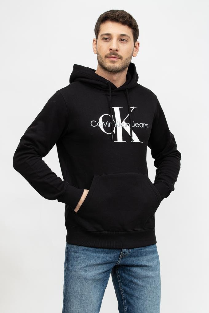  Calvin Klein Core Monologo Erkek Kapüşonlu Sweatshirt