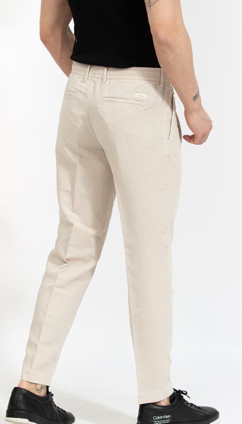  Calvin Klein Cot Linen Tencel Slim Tapered Erkek Jogger Pantolon