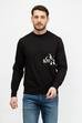 Calvin Klein Glitched Erkek Bisiklet Yaka Sweatshirt