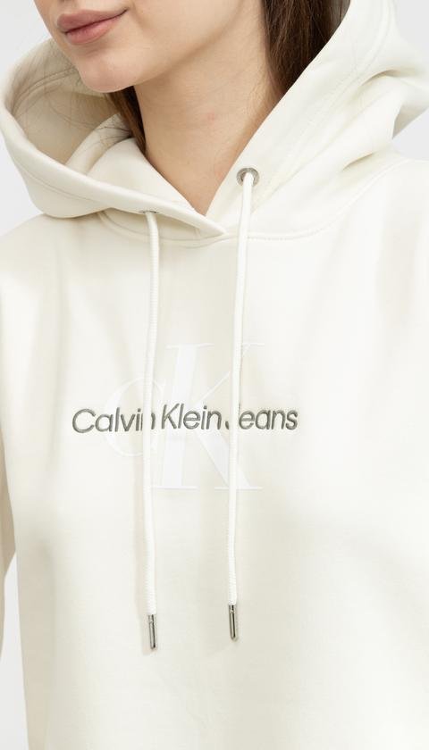  Calvin Klein Monologo Regular Kadın Kapüşonlu Sweatshirt