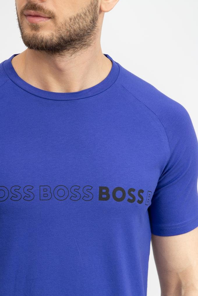  Boss Slim Erkek Bisiklet Yaka T-Shirt