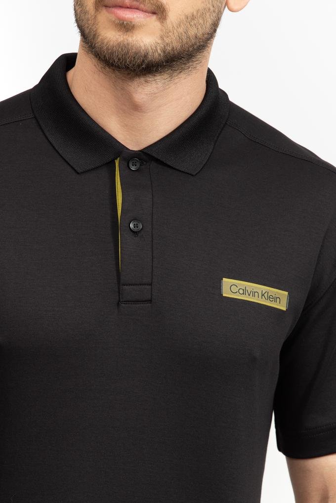  Calvin Klein Grid Logo Erkek Polo Yaka T-Shirt