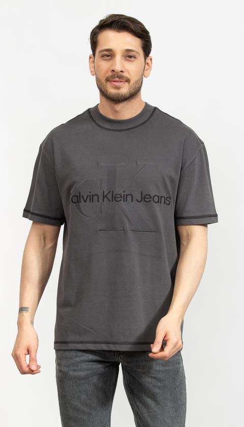  Calvin Klein Wash Monologo Erkek Bisiklet Yaka T-Shirt