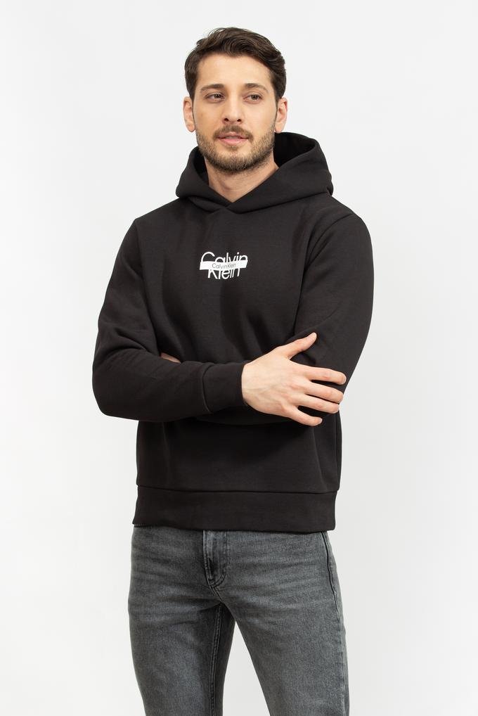  Calvin Klein Cut Through Erkek Kapüşonlu Sweatshirt