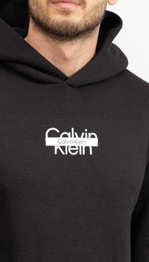  Calvin Klein Cut Through Erkek Kapüşonlu Sweatshirt
