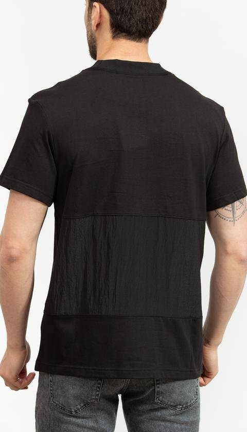 Calvin Klein Ripstop Panelled Erkek Bisiklet Yaka T-Shirt