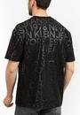  Calvin Klein Logo Aop Erkek Bisiklet Yaka T-Shirt