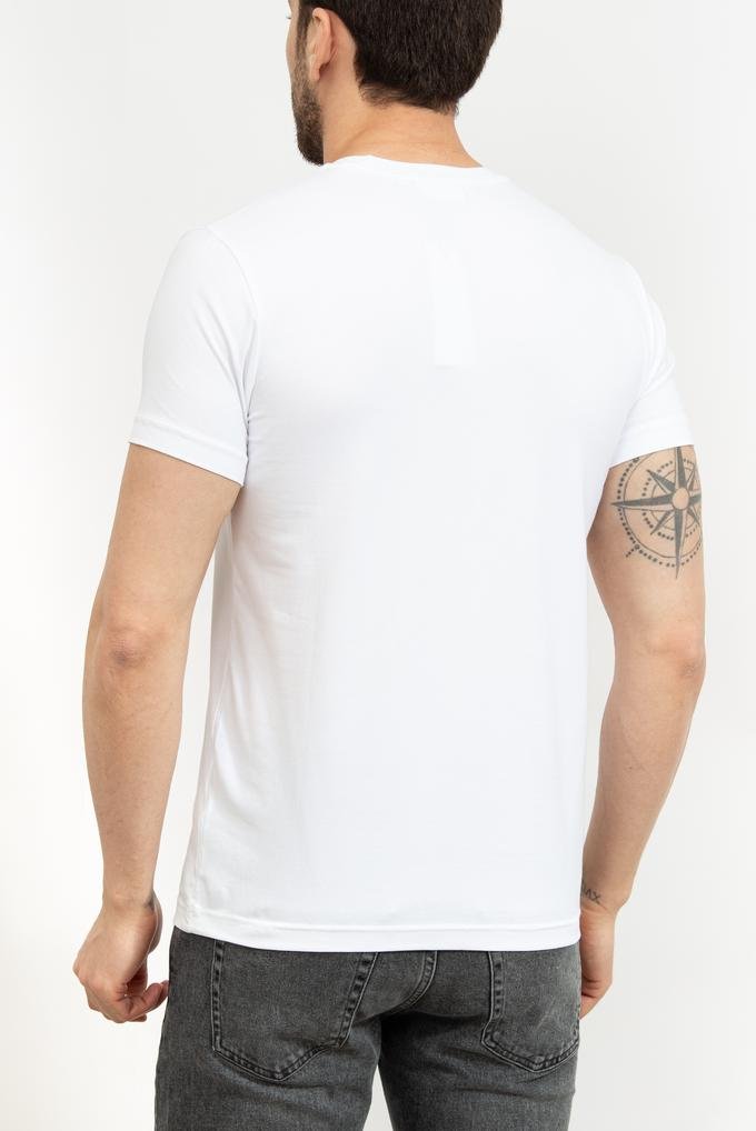  Calvin Klein Stretch Slim Fit Erkek Bisiklet Yaka T-Shirt