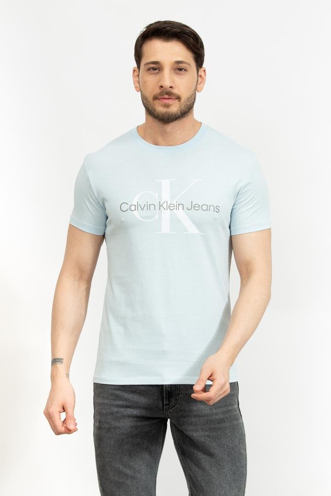  Calvin Klein Seasonal Monologo Erkek Bisiklet Yaka T-Shirt