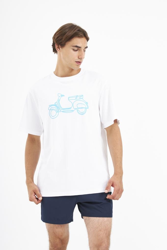  John Frank Erkek Bisiklet Yaka T-Shirt